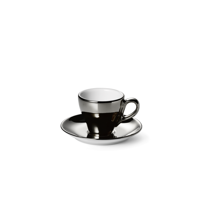 Dibbern Espresso Cup & Saucer 0.09 L - Platinum