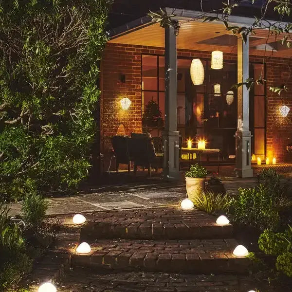 Glass Pebble Solar Light