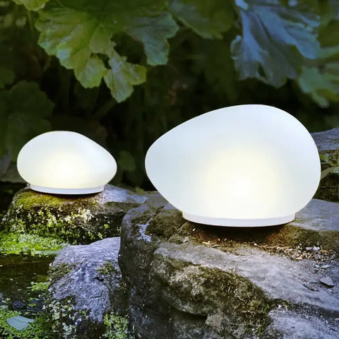 Glass Pebble Solar Light