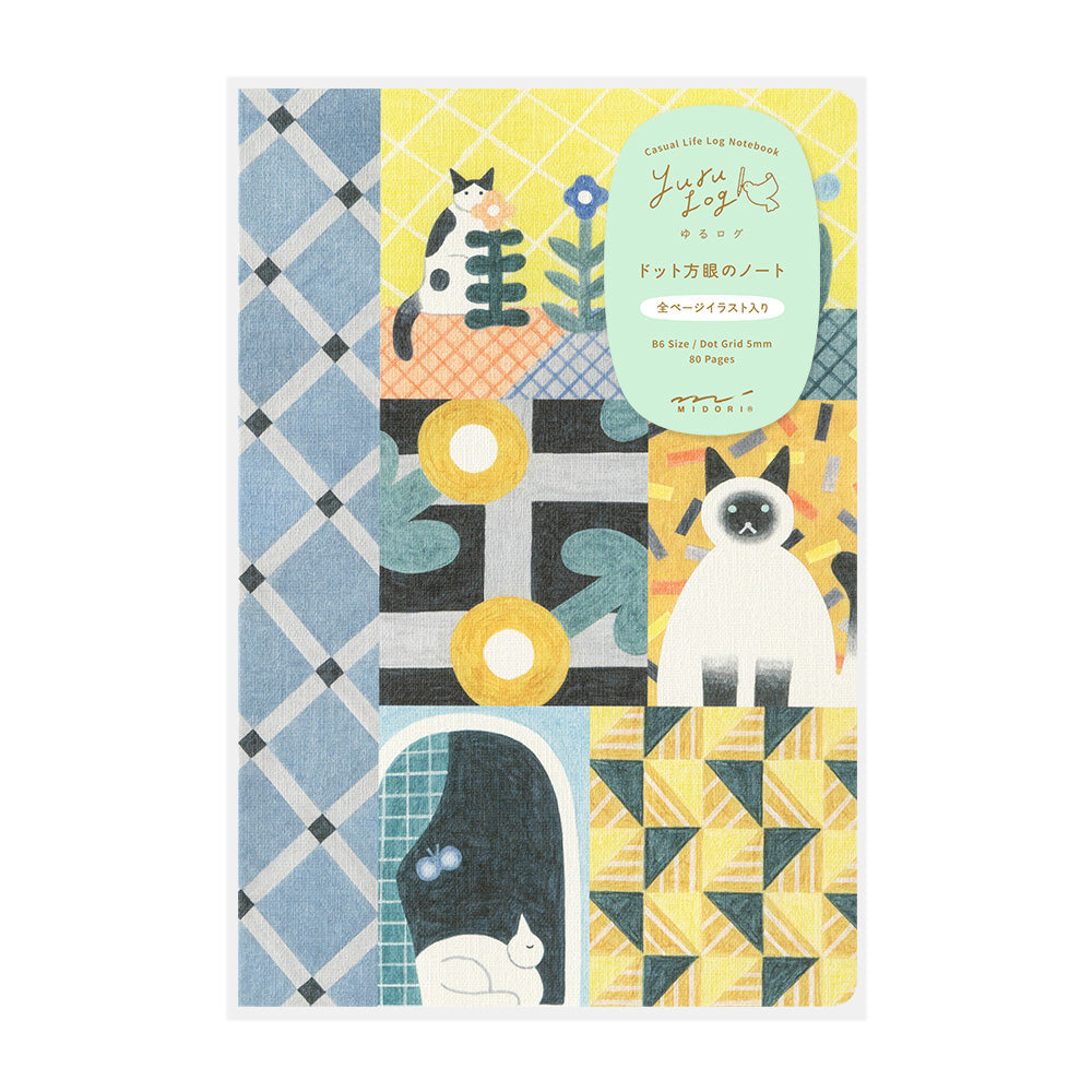 Yuru Log Notebook (B6) - Cat