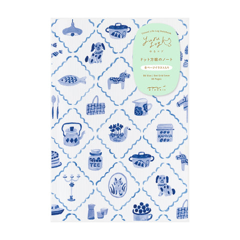 Yuru Log Notebook (B6) - Blue Nordic