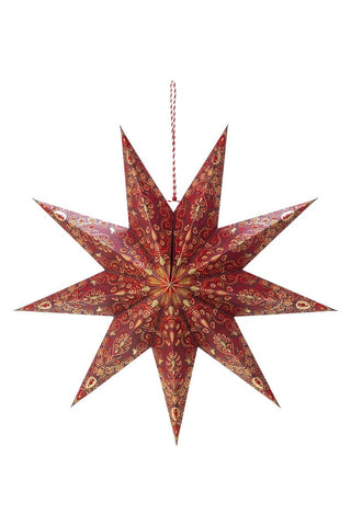 Paper Christmas Star - Red 60cm