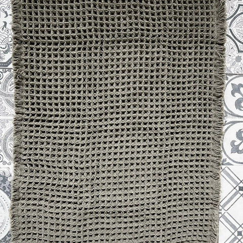Waffle Bath Mat - Deep Olive