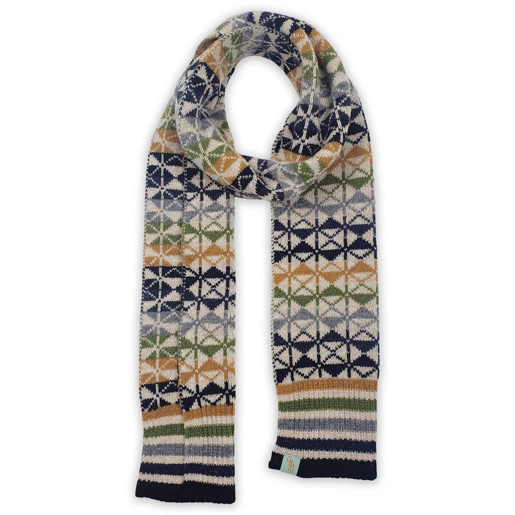 Scarf - Lambswool - Green/Black