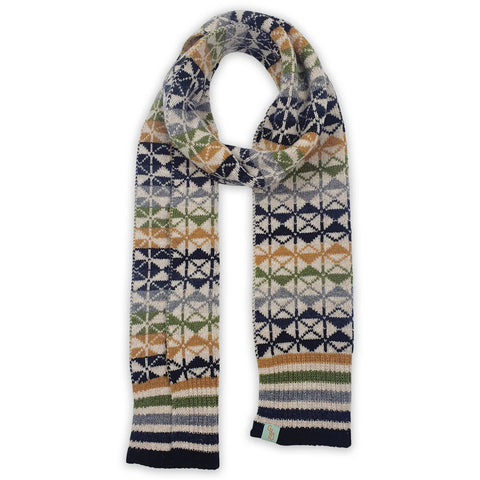 Scarf - Lambswool - Green/Black