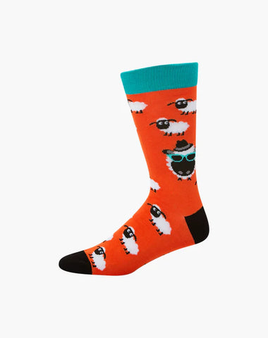 Bamboozld Socks - Sheep Orange (Size 7-11)