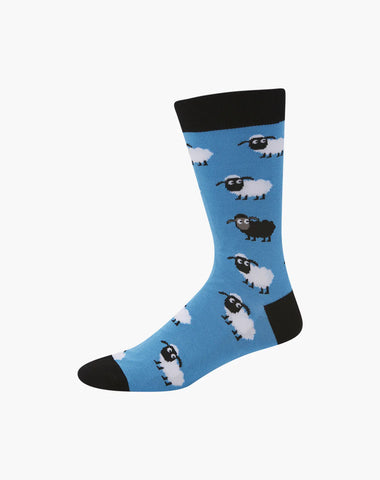 Bamboozld Socks - Sheep Blue (Size 7-11)