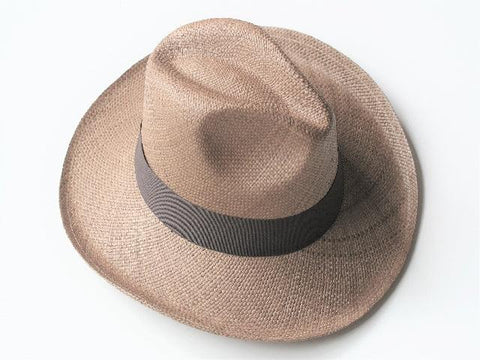Panama Hat - Borsalino style - Tobacco colour