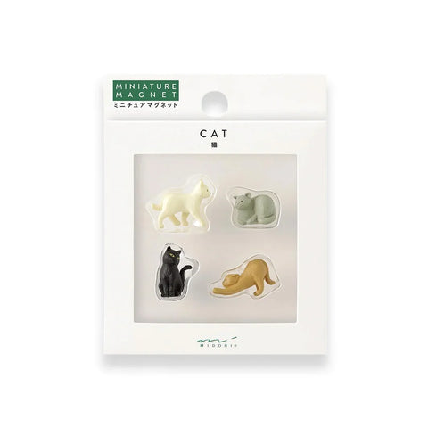 Midori Mini Magnets (4-pieces) - Cats