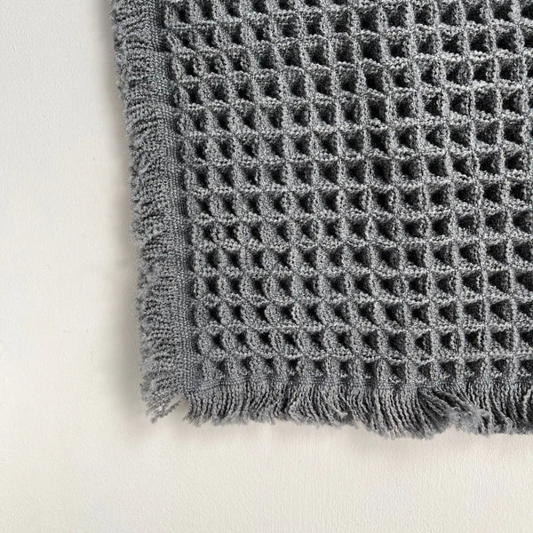 Waffle Bath Mat - Charcoal
