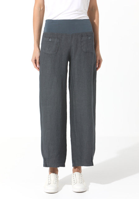 Linen Pants - Charcoal