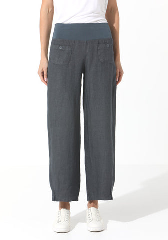 Linen Pants - Charcoal