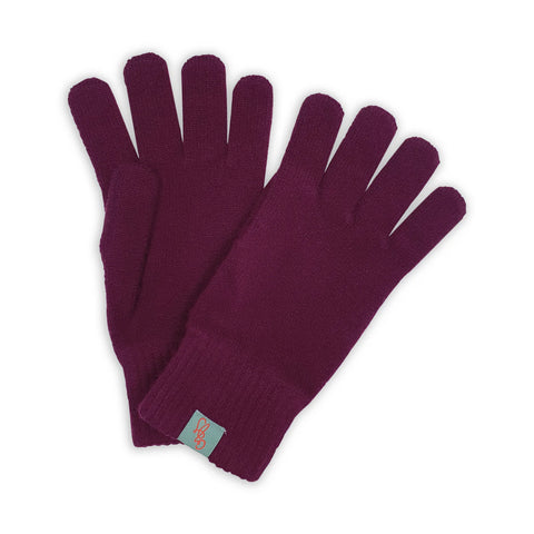 Gloves - Lambswool - Bordeaux