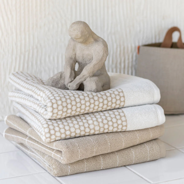 Grid Towels - Sand