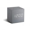 Cube Click Clock - Aluminium