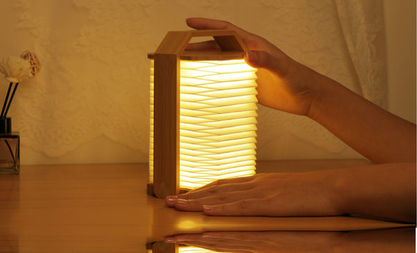 Gingko -  Origami Lamp - Bamboo