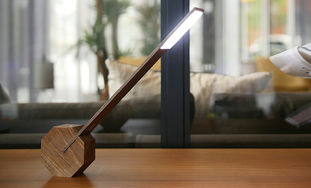 Octagon Light - Walnut effect