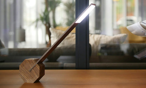 Octagon Light - Walnut effect