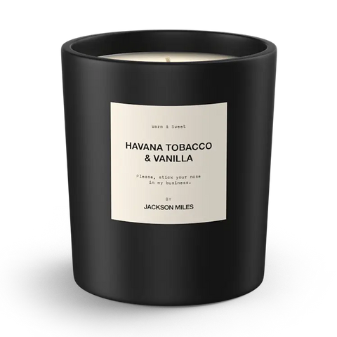 Jackson Miles Scented Candle - Havana Tobacco & Vanilla