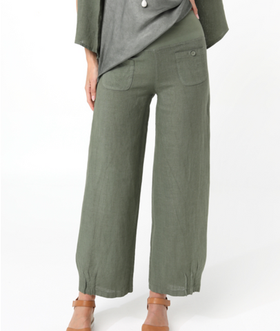 Linen Pants - Khaki