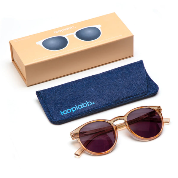 Papillon Sunglasses - Crystal Champagne (shiny)