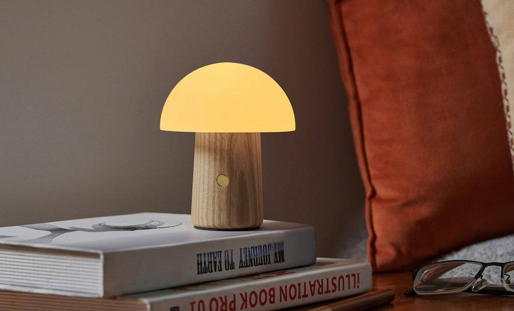 Alice Mushroom Lamp - Ash