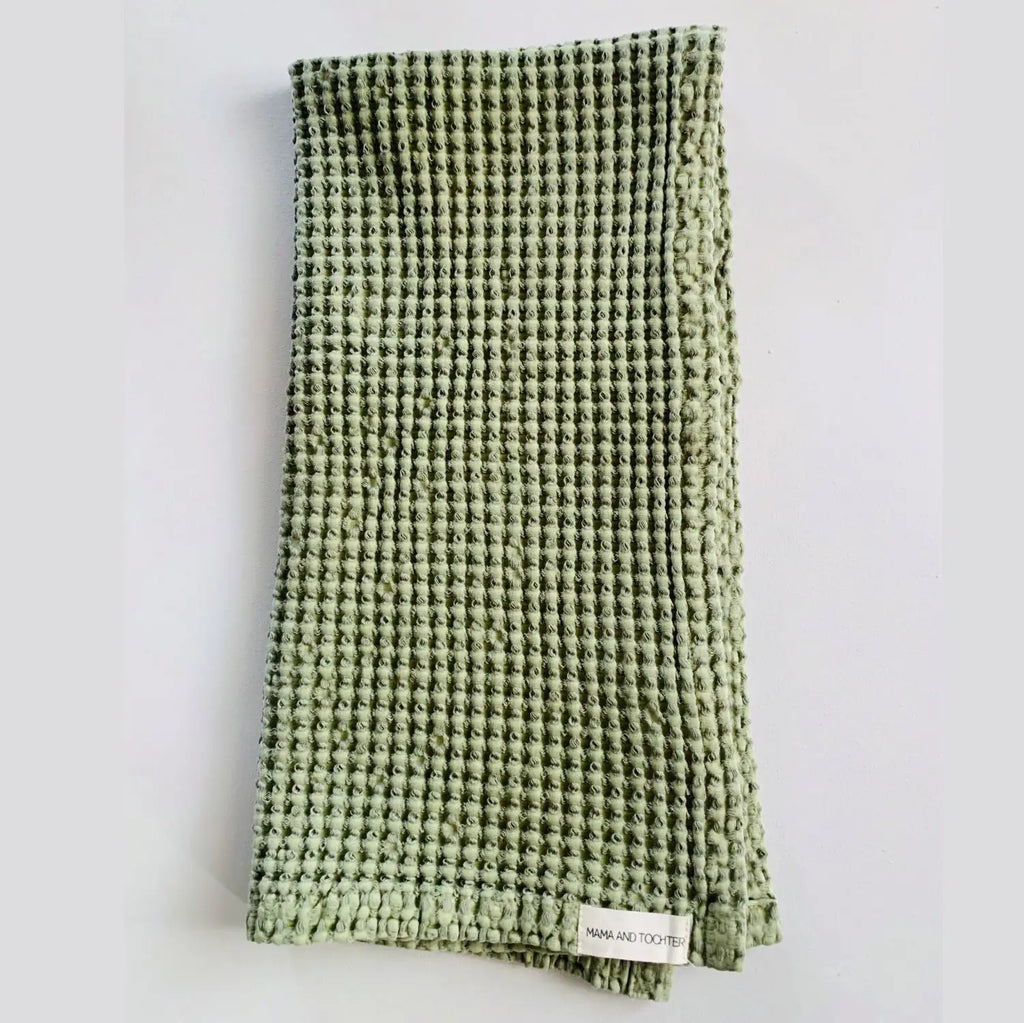 Waffle Tea Towel - Olive