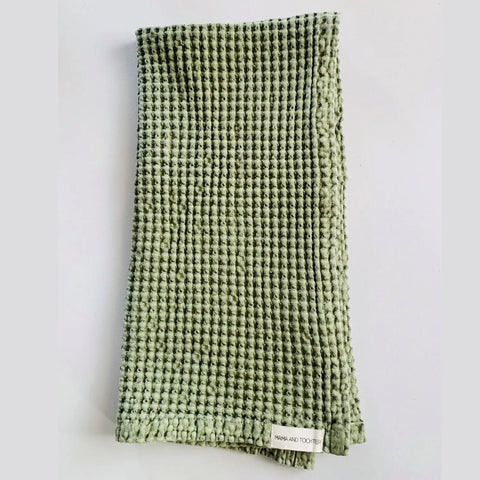 Waffle Tea Towel - Olive