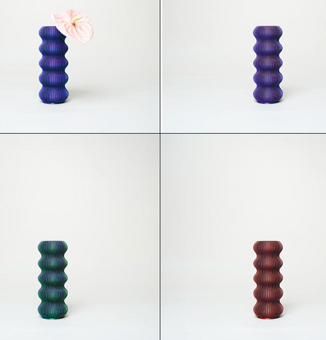 Pav Bloom (Small) - Purple Green Copper