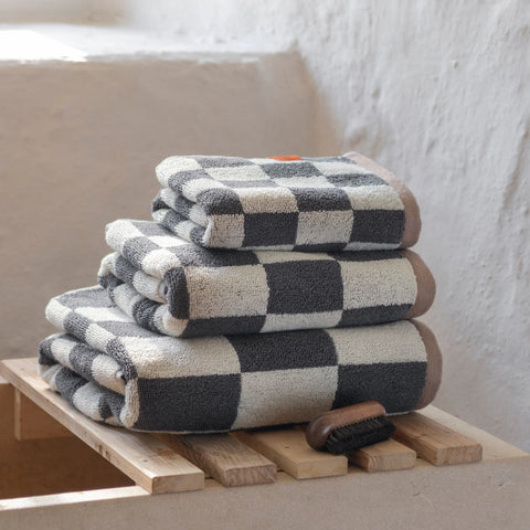Retro Towel - Dark Grey