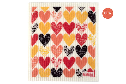 Dishcloth - Hearts