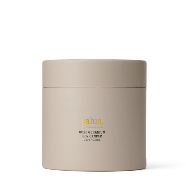salus. Scented Soy Candle - Rose Geranium
