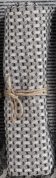 Napkin (Le Jacquard Français) - Blue / Charcoal