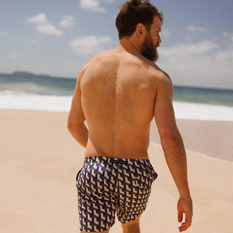 Swim Shorts - Cobalt Geo