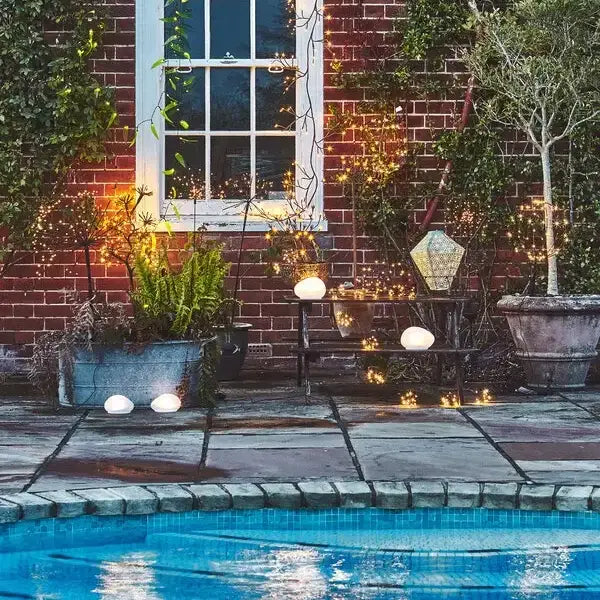 Glass Pebble Solar Light