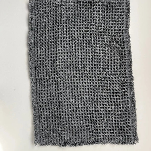 Waffle Bath Mat - Charcoal
