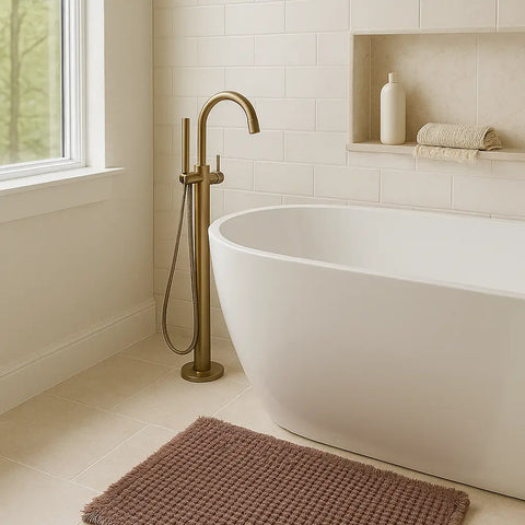 Waffle Bath Mat - Chocolate