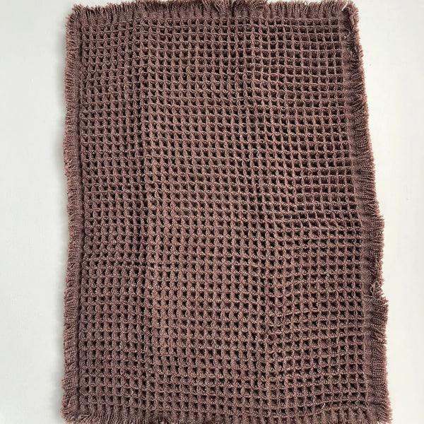 Waffle Bath Mat - Chocolate