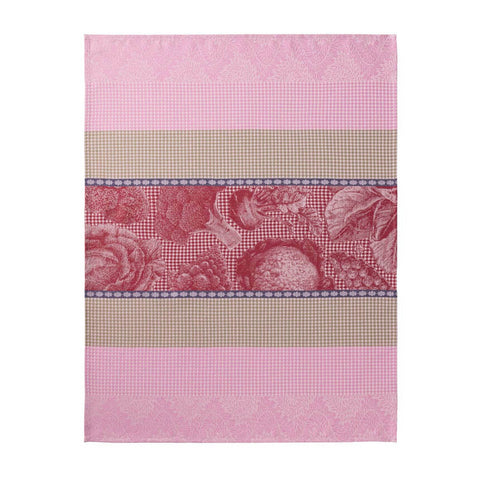 Tea Towel (Le Jacquard Français) - Pink Jardin des Choux