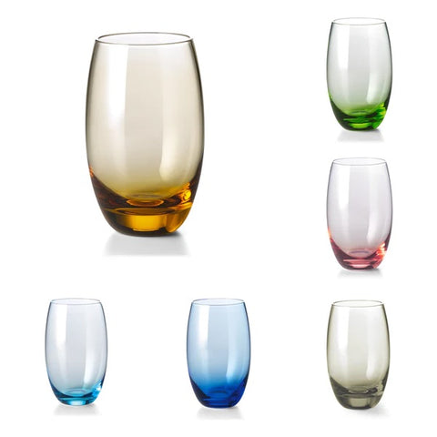 Dibbern Tumblers - 400ml - Set of 6 in MIXED Colours incl. Grey