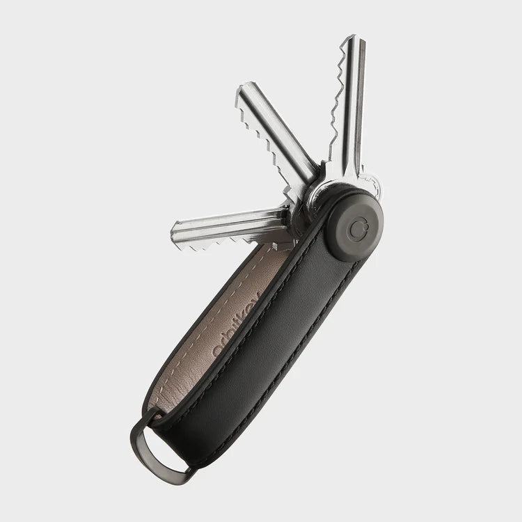 Orbitkey Key Organiser LEATHER - Black