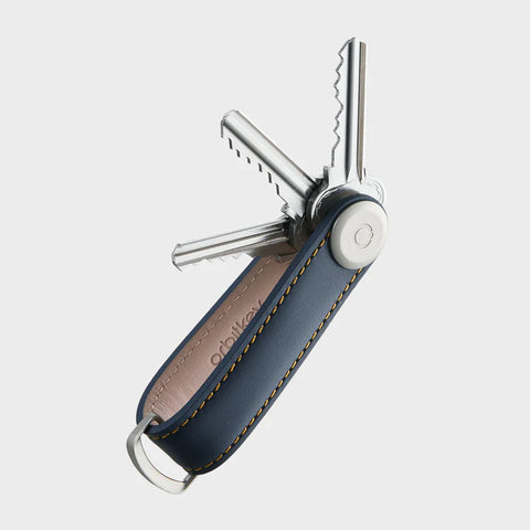 Orbitkey Key Organiser LEATHER - Navy