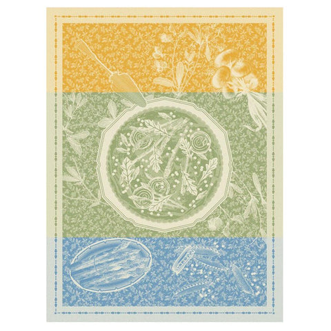 Tea Towel (Le Jacquard Français) - Green Tarte Printanière
