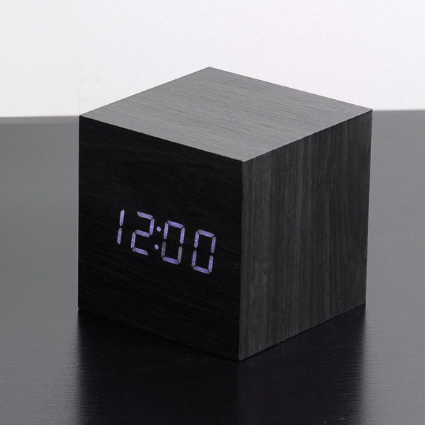 Cube Click Clock - Black