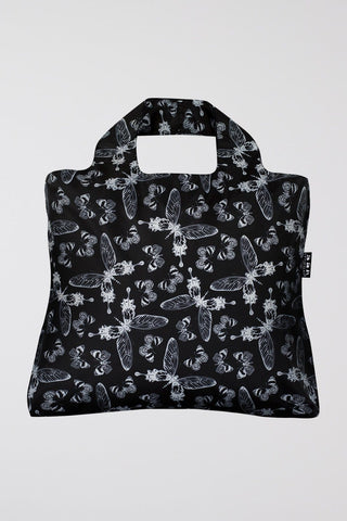 Shopping Bag - Black Butterflies